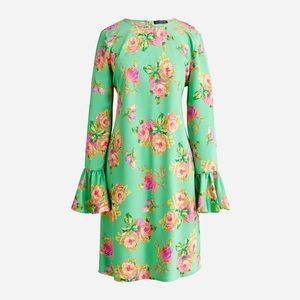 Jcrew winter garden dress in lavish rose